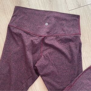 Lululemon Burgundy Leggings